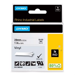 Tape Rhino 24mm x 5,5m Farbe Vinyl bl/weiß