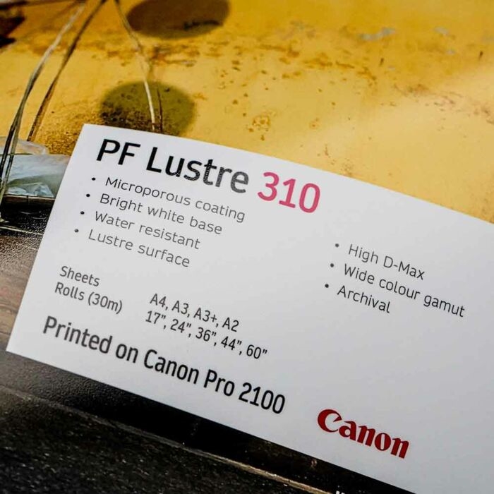 Fotospeed PF Lustre 310 g/m² - 44" x 30 Meter.