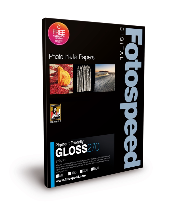 Fotospeed PF Gloss 270 g/m² - A3+, 300 g/m² Blatt