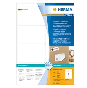 HERMA Etikett abnehmbar 99,1 x 67,7 mm, 800 Stück.