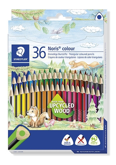 Staedtler Farbstift Noris Upcycled Holz dreieckig (36)