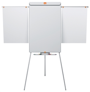 Nobo Flipchart Classic mit 3 Beinen + Arm, emailliertes Whiteboard.