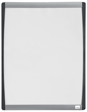 Nobo WB Tafel mit gebogenem Rahmen, weiß, 33,5x28cm.