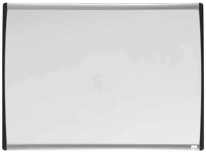 Nobo WB Tafel mit gebogenem Rahmen, weiß, 58,5x43cm