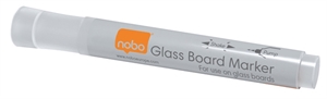 Nobo WB Marker für Glaswhiteboard rund 3mm weiß (4)