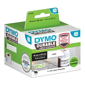 Dymo LabelWriter Robustes Barcode-Etikett 19 mm x 64 mm 2 Rollen
