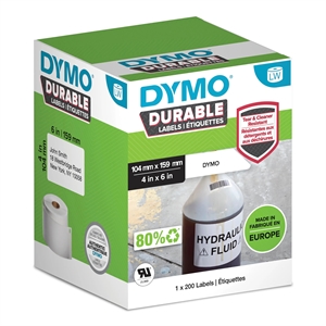 Dymo LabelWriter - Dauerhaftes, extragroßes Versandetikett 
104 mm x 159 mm - pro Stück