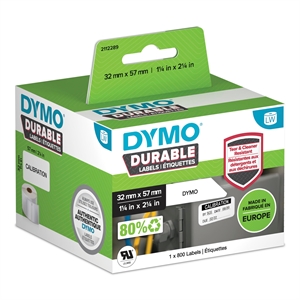 Dymo LabelWriter Langlebige mittelgroße universelle Etiketten, 57 mm x 32 mm Stück
