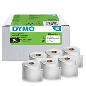 Dymo LabelWriter 102 mm x 210 mm DHL Etiketten 6 Rollen mit je 140 Etiketten stk.