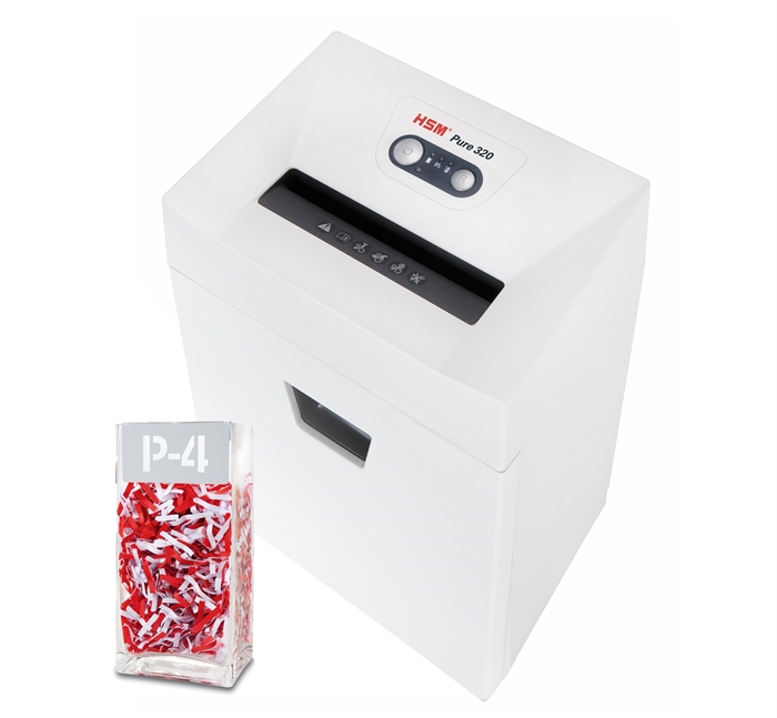 HSM Pure Shredder 320 P4 3.9x30 confetti.