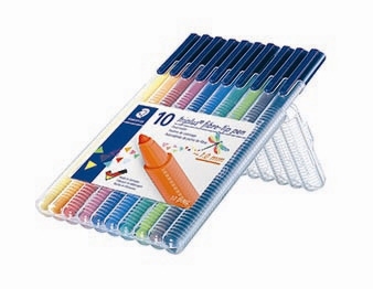 Staedtler Fiberpen Triplus Color 1,0mm, Sortiment (10 Stück)