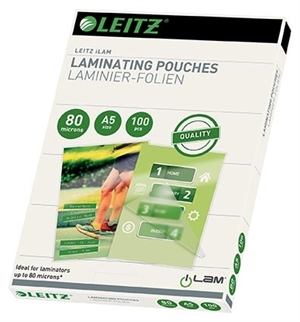 Leitz Laminierfolie glänzend 80my A5 (100)