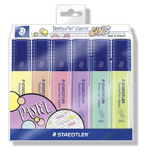 Staedtler Textmarker Textsurfer Pastell/Vintage Set (6 Stück)