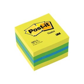 3M Post-it Notizen 51 x 51 mm, Mini-Würfelblock Lemon