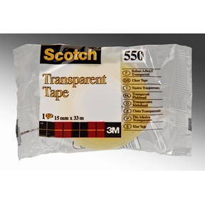 3M Klebeband Scotch 550 15mmx33m transparent