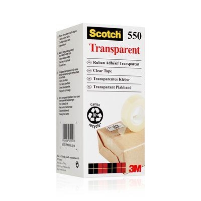 3M Klebeband Scotch 550 19mmx33m transparent