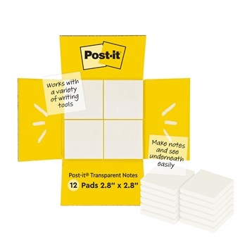 3M Post-it Notizen transparent 73 x 73 mm - 12er Pack