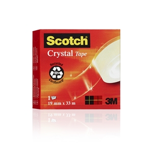 3M Klebeband Scotch Crystal 19mmx33m