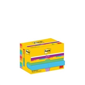 3M Post-it Notes super sticky Spielvoll 47,6 x 47,6 mm, - 90 Blatt - 12er Pack