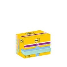 3M Post-it Notizzettel super haftend Soulful 47,6 x 47,6 mm, - 90 Blatt - 12er Pack