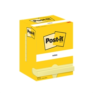3M Post-it Notizzettel 76 x 102 mm, gelb - 12er Pack