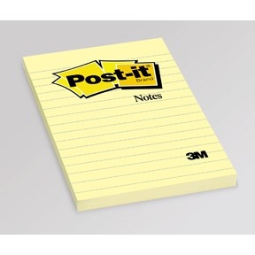 3M Post-it Notizen 102 x 152 mm, liniert gelb