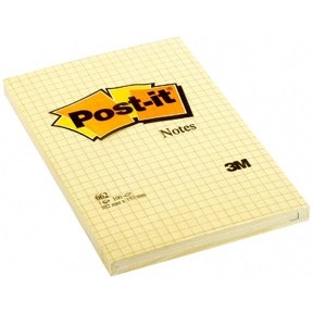 3M Post-it Notizen 102 x 152 mm, quadratisch gelb - 6er Pack