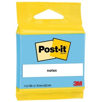 3M Post-it blau 63,5 x 76 mm, 100 Blatt