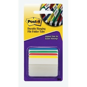 3M Post-it Index-Tabs 50,8 x 38,1 Strong "Knicken" assortierte Farben - 4er Pack