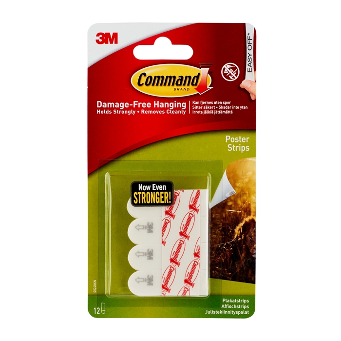 3M Command Plakatstrips, 12 Streifen