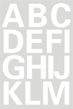 HERMA Buchstabenetiketten A-Z 25 mm weiß, Stückzahl.