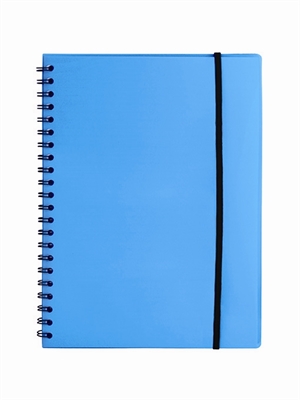 Büngers Notizbuch A4 aus Kunststoff mit blauer Spirale