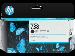 HP 738 130-ml schwarze DesignJet-Tintenpatrone
