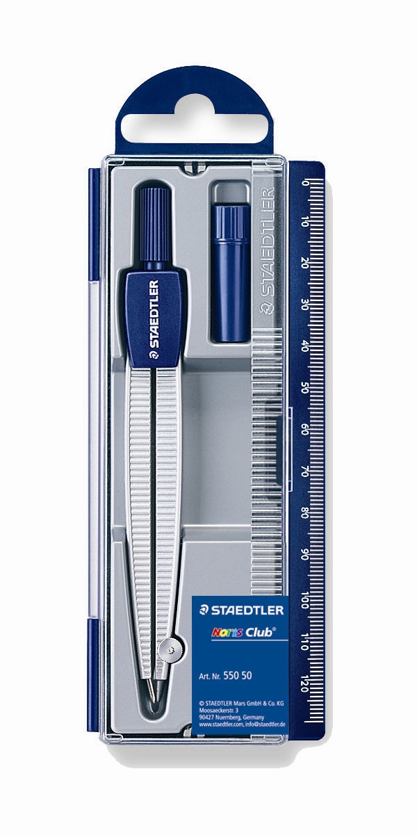 Staedtler Zirkel Noris Club mit Etui für Bleistift