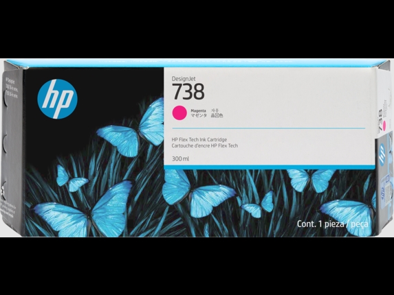 HP 738 300-ml Magenta DesignJet Druckerpatrone