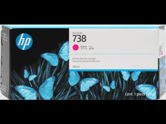 HP 738 300-ml Magenta DesignJet Tintenpatrone