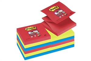3M Post-it Z-Notes 76 x 76 mm, Super Sticky Jewel Pop - 6er Pack