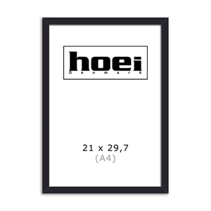 Sort Holzrahmen für Fotos und Poster 21 x 29,7 cm (A4)