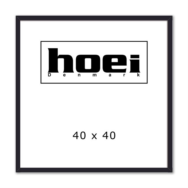Sort Holzrahmen für Fotos und Poster 40 x 40 cm