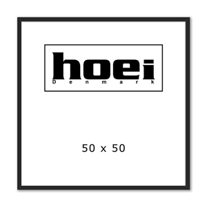 Sort Holzrahmen für Fotos und Poster 50 x 50 cm