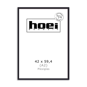 Sort Holzrahmen für Fotos und Poster 42 x 59,4 PLEXI cm (A2)