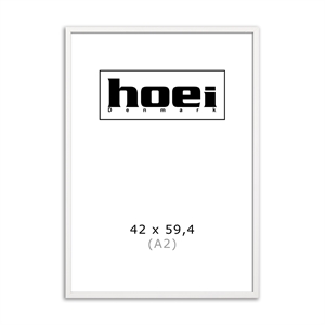 Weißer Holzrahmen für Fotos und Poster, 42 x 59,4 cm (A2)