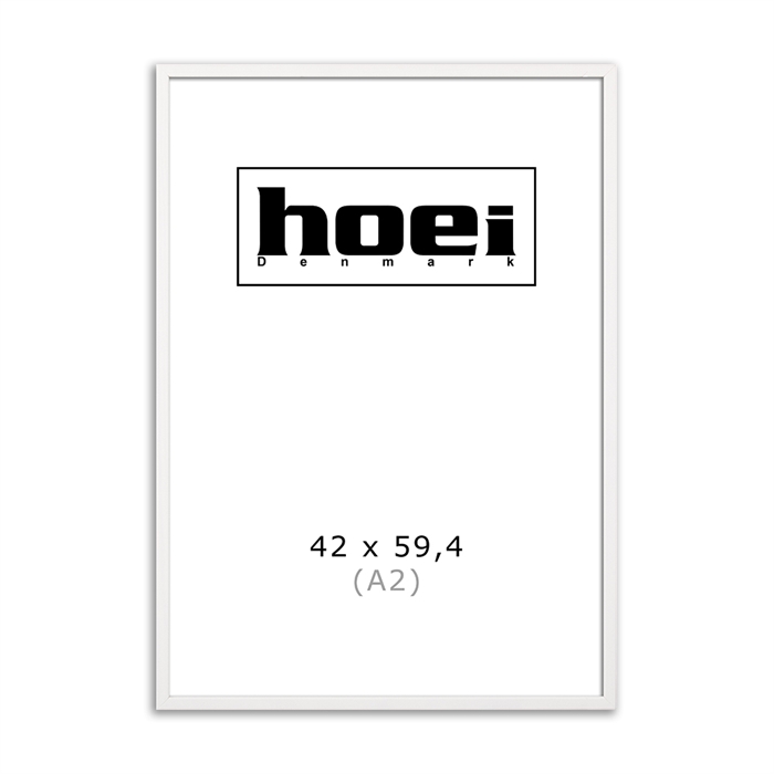 Weißer Holzrahmen für Fotos und Poster, 42 x 59,4 cm (A2)