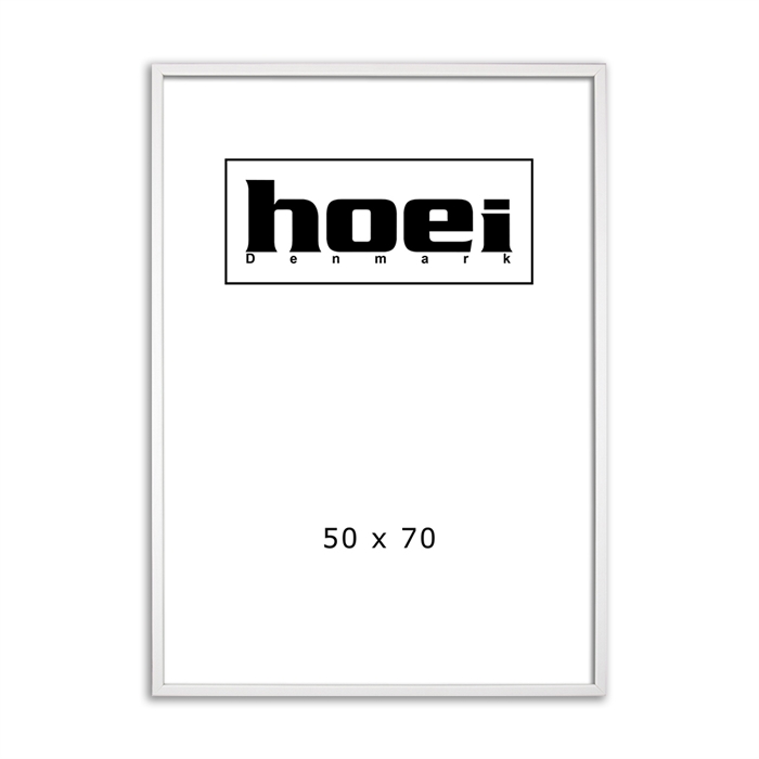 Weißer Holzrahmen für Fotos und Poster 50 x 70 cm