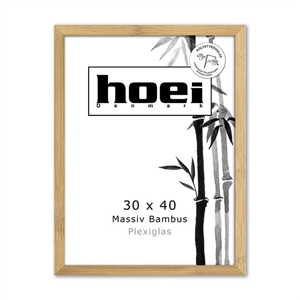 Bambus Holzrahmen für Fotos und Plakate 30 x 40 PLEXI cm