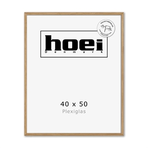 Massiver Eichenholzrahmen für Fotos und Plakate 40 x 50 PLEXI cm