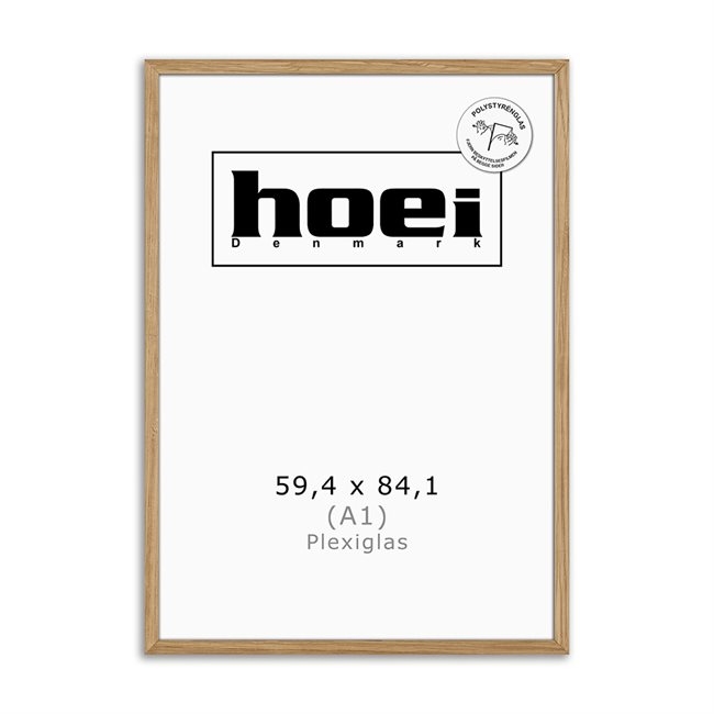 Massiver Eichenholzrahmen für Fotos und Plakate 59,4 x 84,1 - A1 PLE x cm