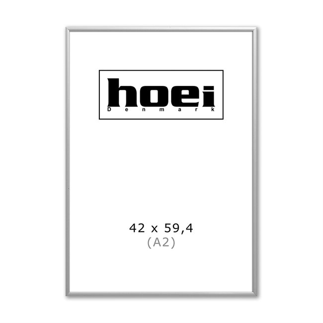 Silberner Aluminiumrahmen - 42 x 59,4 cm (A2)