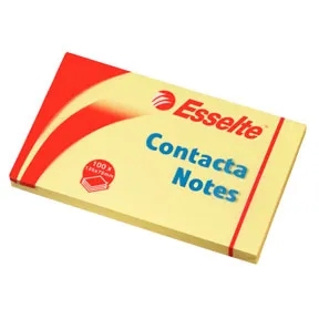Esselte Contacta Notes 75 x 125 mm, gelb