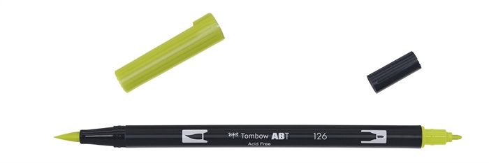 Tombow Marker ABT Dual Brush 126 Hell-Olive.